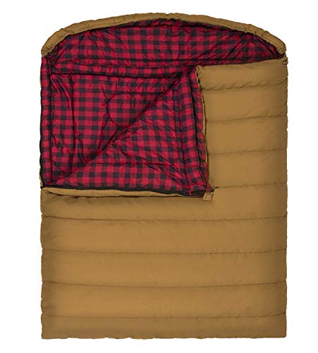 Teton Mammoth Queen Size Double Sleeping Bag- A Warm Bag The Whole Family can Enjoy – Great for Camping, Hunting and Base ...