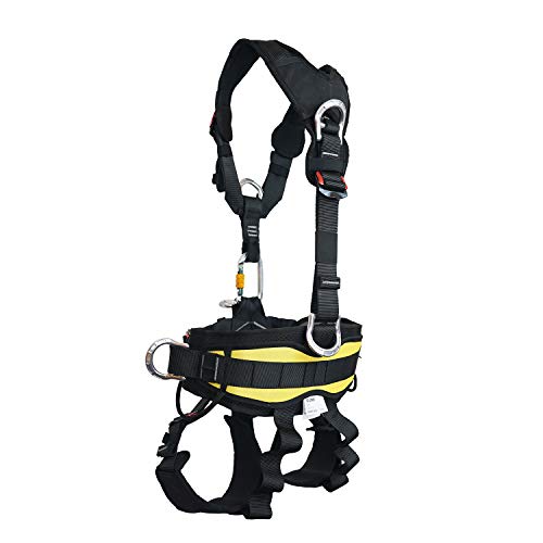 SOB Full Body Climbing Harness Can Be Inverted Thicken Widen Protect Waist Safety Harness Tree Work Rock Climbing Mountain...