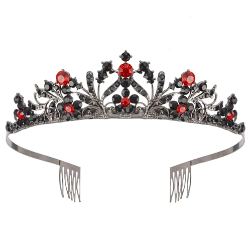Vovii Tiaras for Girls Princess Crown Headband Birthday Queen Colorful Rhinestone Shiny Multicolor Tiara for Women Princes...