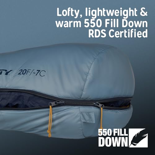 Kelty Supernova Down Sleeping Bag, Compact + Lightweight, Roomy Shape for All Body Types and Sleep Positions, Recycled She...