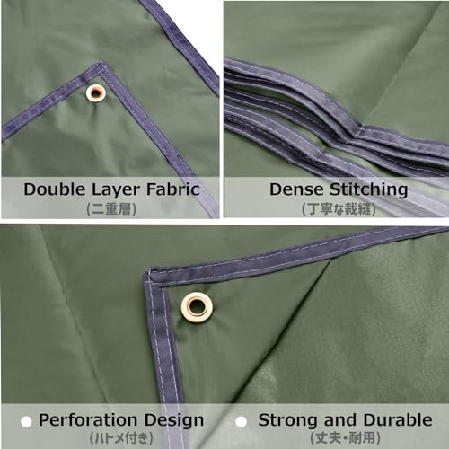 Azarxis Waterproof Camping Tent Tarp Hammock Rain Fly Footprint Ground Cloth Shelter Sunshade Beach Picnic Blanket Mat for...