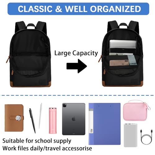 Goloni Classic Backpack with USB Charging Port,Water Resistant Anti-Theft Travel Backpack for Men & Women,Laptop Backpack,...