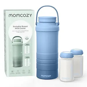 Momcozy 22oz Portable Breast Milk Cooler for Outdoor, Life Saver with 360° Total Cooling for 24 Hours, Larger Capacity Tra...