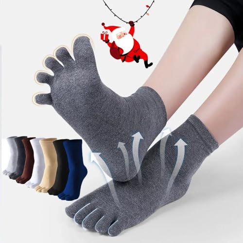 1Pairs Toe Socks for Men Women, Five Finger Crew Socks Athletic Sock, Toe Socks Sports Running Walking Cycling