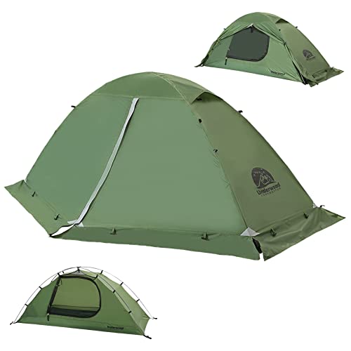 1/2 Person Backpacking Tent for 4-Season - Winter Waterproof Tent for One Person, Lightweight Camping Gear for Backpackin...