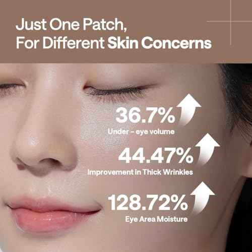 Mediheal Retinol Collagen Under Eye Patches - Korean Hydrogel Eye Pads (60 patches) with 95% Retinol & 5 Micro Collagen. Nourishing & Non Irritating Eye Gel Mask. Sealing Cap & Spatula Included.