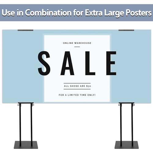 STANDNEE 2PACK Poster Stand Adjustable Poster Holder Stand, Foam Board Stand for Display, Heavy Duty Pedestal Sign Holder,...