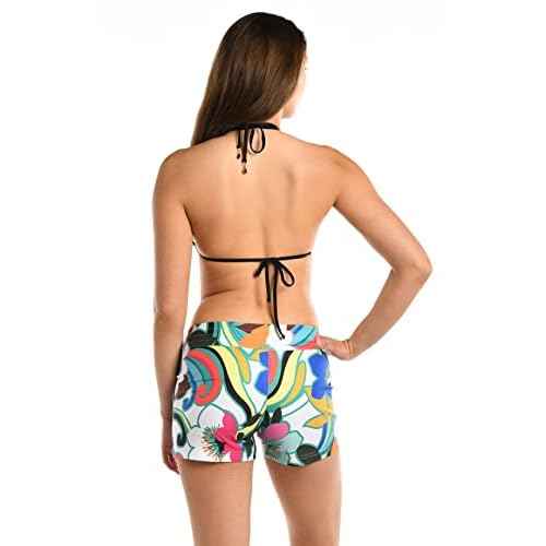 La Blanca Women's 3" Board Short Swimsuit Bottom, Multi//Sun Catcher, Large