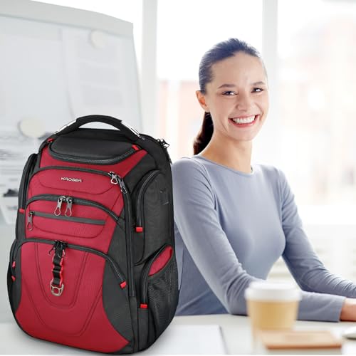 KROSER Friendly Travel Laptop Backpack 17.3 inch XXXL Gaming Backpack Water-Repellent College Daypack Business Backpack wi...