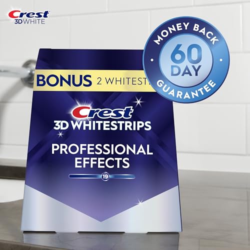 Crest 3D Whitestrips Professional Effects – Teeth Whitening Kit, 22 Treatments (20 + 2 Bonus), Each with 1 Upper/1Lower, 4...