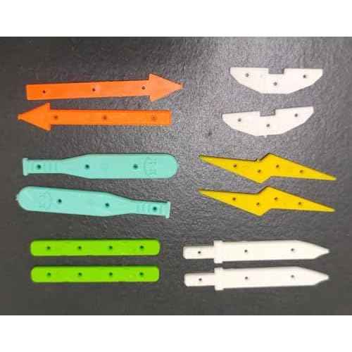 Fingerboard Board Rails 6 Sets -Deck Rail for Mini Finger Skateboard Deck Decorating