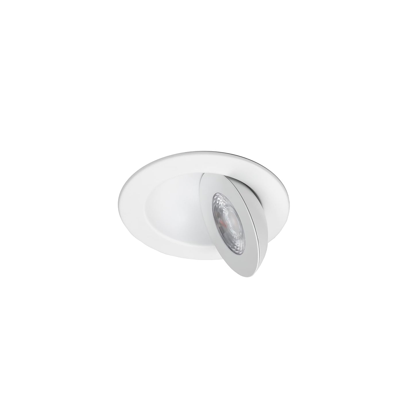 WAC Lighting Lotos 4in LED Round Adjustable Recessed Light 5-CCT Selectable 9W 700 Lumens IC-Rated Airtight 120V-277V Universal in White 2-HR Fire Rated (Pack of 24)