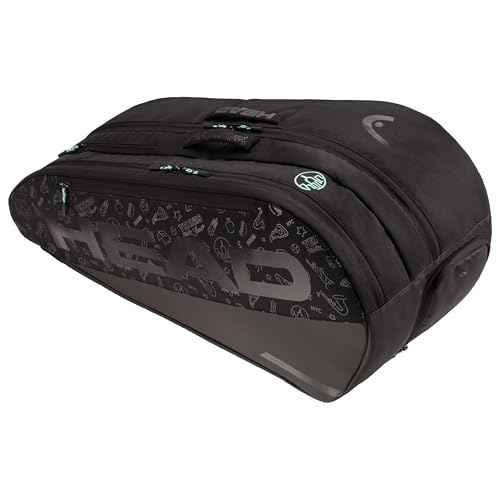 HEAD TOUR RACQUET BAG L NEON 2025, Black