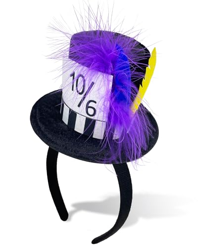 QLINLEAF Mini Top Hat Headband Accessory for Women Tea Party Halloween Cosplay Costume Party