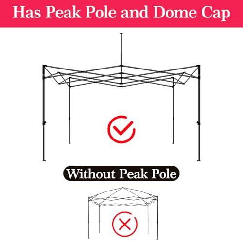 EVNE Pop Up Canopy Replacement Canopy Tent Top Cover, Tent Top Cover for Most of The Standard,PU-Coated 500D Polyester,Wat...