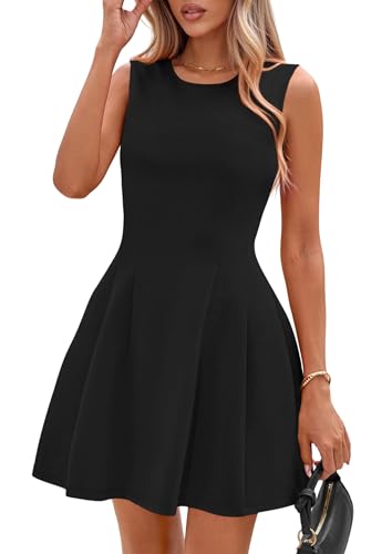 PRETTYGARDEN Summer Dresses for Women 2026 Elegant Classy Spring A Line Business Casual Work Graduation Cocktail Short Dress