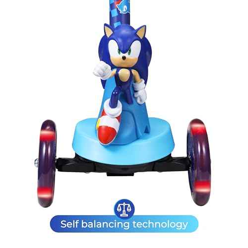 3D Kick Scooter for Kids, Self-Balancing 3 Wheeled Light Up Scooter with Extra Wide Anti-Slip Deck, Rear Brake, Lean to Steer, Lightweight Design, for Kids 3 and up, 75 LB Limit