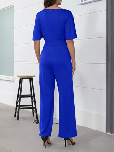 acelyn Elegant Jumpsuit for Women Dressy Sexy Plus Size Wide Leg Pant Suit One Piece Party Outfits