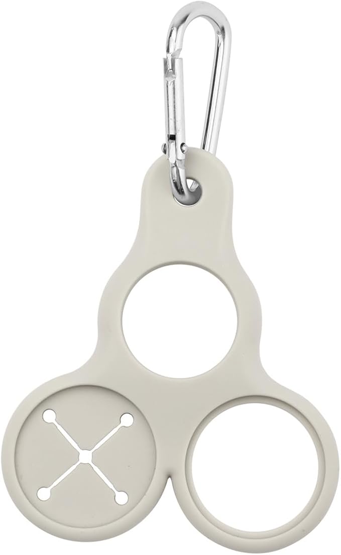Silicone Water Bottle Carrier with Clip Carabiner Ring Clip