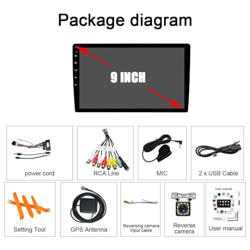 for Toyota Allion Premio T240 Radio 2001-2007 Android 13 Car Stereo 9" Touchscreen Wireless Carplay Android Auto GPS Navig...