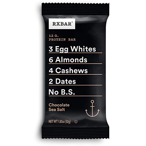 RxBar, Whole Food Protein Bar, Chocolate Sea-Salt, 1.8 oz