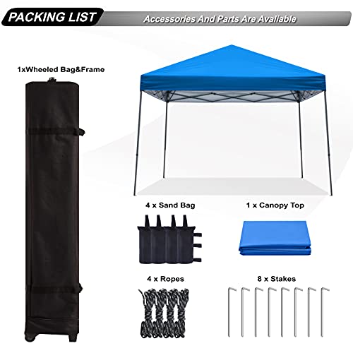 ABCCANOPY Stable Pop up Outdoor Canopy Tent, Blue