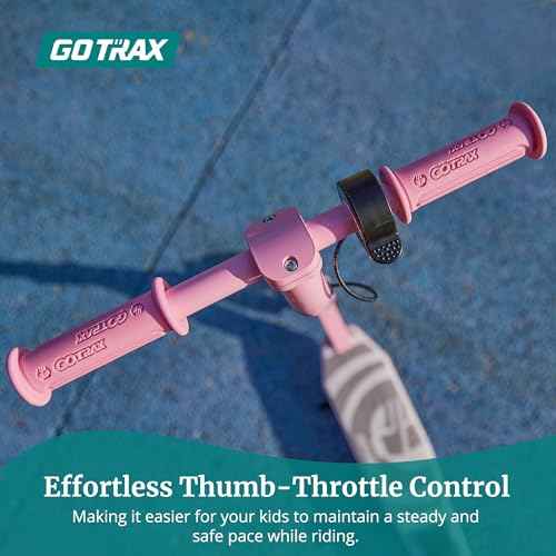 Gotrax Scout Pro Electric Scooter for Kids, Max 3 Mile Range, 6 Mph Speed by 80W Motor and Thumb Throttle, 5" Solid Wheels with Flash Wheel & Deck Lights, Max 110 Lbs Load for Boy & Girl Ages 4-7