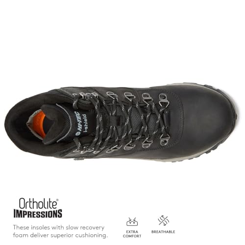 HI-TEC Men's Altitude VI I Waterproof Leather Hiking Boots - Black or Brown, Medium or Extra Wide