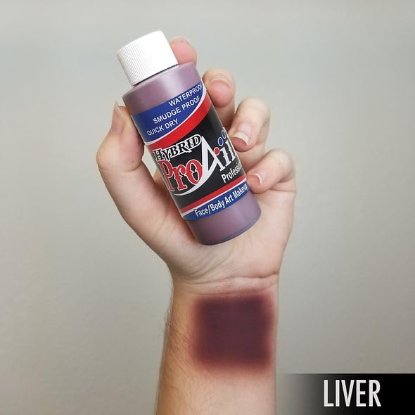 ProAiir Face and Body Painting Makeup - 2oz (60ml) Liver