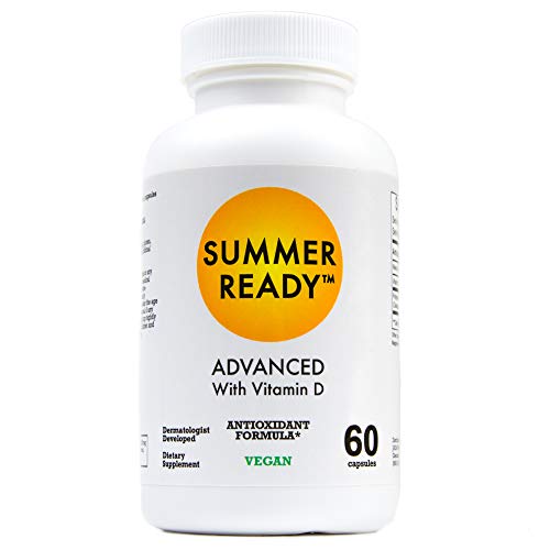 Summer Ready Advanced Skin Care Antioxidant Supplement Capsules - Vitamin D3 5000IU Plus Nicotinamide/Niacinamide/Niacin 5...
