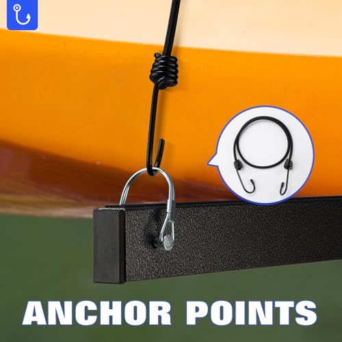 Morohope Kayak Storage Rack, Heavy Duty Kayak Racks for Garage and Outdoor Storage, Storage Rack for Kayak, Canoe, Surfboa...