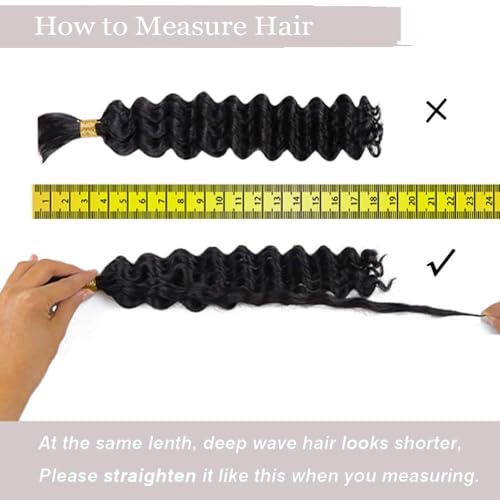 28 Inch Human Braiding Hair for Boho Braids Human Hair 100g 2 Bundles Deep Wave Bulk Human Hair for Braiding No Weft Curly Braiding Hair Bulk Hair Extensions Real Human Hair Natural Color