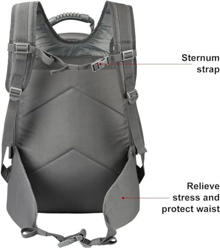 HYKING Large Tactical Expandable Backpack 39L-64L Military Bug Out Bag With Waist Strap
