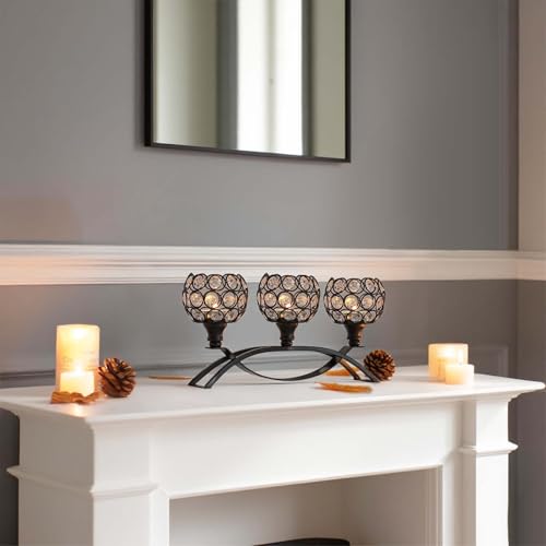 Crystal Tealight Candle Holder Centerpiece Home Decorative Candlestick Holder Elegant Table Centerpiece Home Decor Wedding...