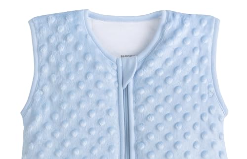 BABYINABAG Very Warm 2.5 Tog Quilted Winter Model Baby Sleep Bag or Sack, Plush Minky Dot for Infants and Toddlers