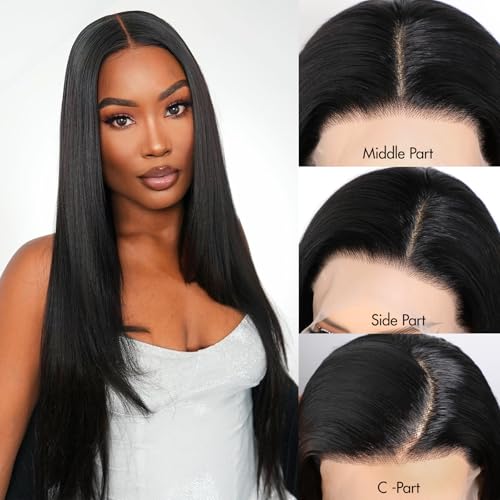 Straight Lace Front Wigs Human Hair 220% Density 15A Grade Real Full Lace Wigs 13x4 Hd Lace Front Wigs Human Hair 22 Inch Straight Wigs Human Hair Pre Plucked With Baby Hair Natural Hairline