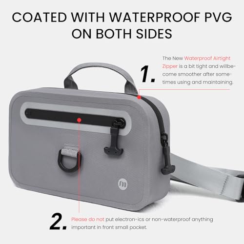 Floating Waterproof Fanny Pack with Extra-Long Adjustable Belt – Secure Waterproof Belt Bag for Phone, Passport, and Walle...