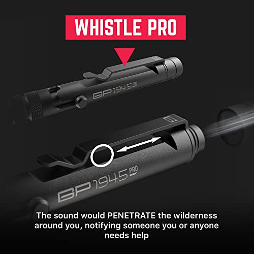 GPCA - GP 1945 Pen LITE, Pen Light Smart Alternative, Refillable EDC Multitool with Multi-Tone Rescue Whistle, Measurement...