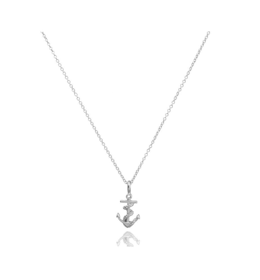 Hundred River Friendship Anchor Compass Necklace Good Luck Elephant Pendant Chain Necklace with Message Card Gift Card (anchor s