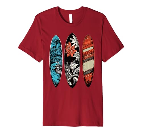 Hawaii Surfboarder lifestyle Beach Surfing Surf Summer Camps Premium T-Shirt