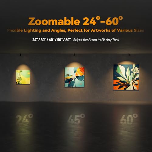 LEONLITE 8-Pack Zoomable LED Track Light Heads 5CCT, 15W H Type Track Light Heads, 24°-60° Beam Angle Dimmable Retail Ceil...