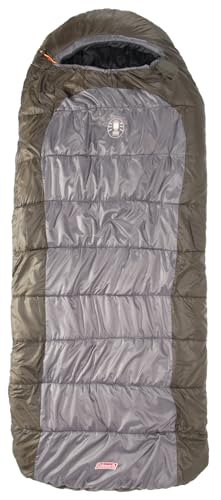 Coleman Big Basin 15°F Big & Tall Sleeping Bag, Cold Weather Sleeping Bag with Snag-Free Zipper & Better Heat Retention, M...
