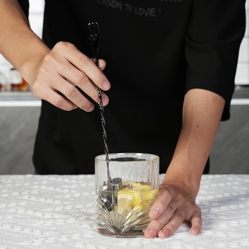 CREATIVECHEF Bartender Kit with Cocktail Smoker, 8 Pieces Whiskey Smoker Kit, Bar Set with Cocktail Shaker, Bartending Kit...