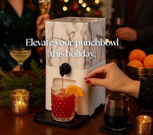 Bebly Box Drink Dispenser and Wine Dispenser | Walnut Design | Insulated - No Sweating - No Watered Down Drinks - Simple -...
