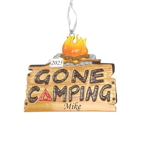 Outdoor Adventure Christmas Ornament 2025 – Personalized Camping, Fishing & Hunting Ornament Collection – Custom Gifts for...