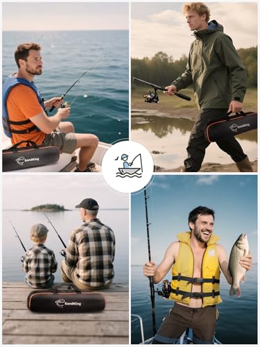Ehowdin Fishing Pole Kit, Carbon Fiber Telescopic Fishing Rod and Reel Combo with Spinning Reel, Line, Bionic Bait, Hooks ...