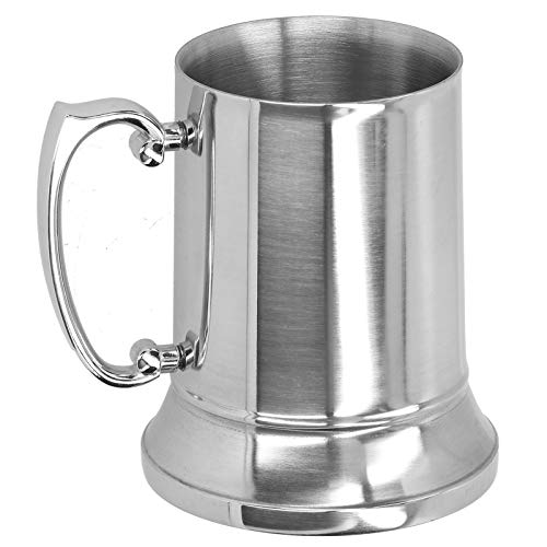 Tbest Stainless Steel Mug Silver With Handle For Bar Hotel Supplies Cocktail Glass Goblet Cups Glassware Drinkware Bars An...