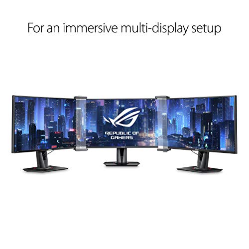 ASUS ABF01 ROG Bezel-Free Kit Universal Multi-Monitor Setup with Optical Micro-Structures Easy Assembly, Clear, (Set of 2)