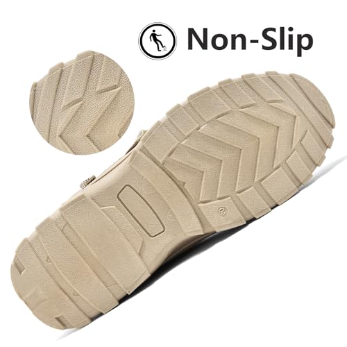 Yeeteepot Womens Snow Boots Warm Winter Boots Ladies Fur Lined Ankle Boots Lace Up Outdoor Booties Anti-Slip Sneakers Wate...