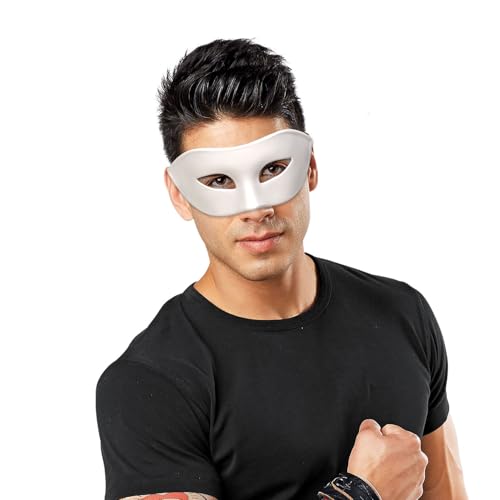 Liatunou Men's Masquerade Mask Half Face Mask for Ball Proms and Halloween